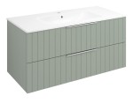 Szafka umywalkowa 99,8x52x46cm,  CIRASA verde strip