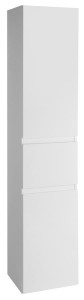 Szafka wysoka z koszem na bieliznę 40x184x31cm lewy , ALTAIR   biały