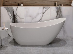 Wanna 1745x725x756 250L wolnostojąca MARINA lany marmur 