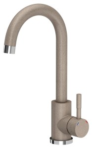 Bateria kuchenna 32 cm obrotowa wylewka , beżowy granit