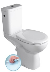 WC kompakt RIMLESS 37,5x86,5x67,5 cm dla niepełnosprawnych z deską ,  odpływ poziomy ,ETIUDA CERSANIT 
