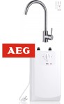 Bojler 5 L bezciśnieniowy podumywalkowy AEG BOI 5U 204616 +  BATERIA KUCHENNA 37,5 CM BEZCIŚNIENIOWA TRÓJDROŻNA , CHROM/ wysyłka 48h 