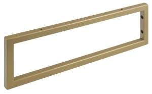 Wieszak/wspornik pod blat 49x15x2 cm, stal malowana złoty mat