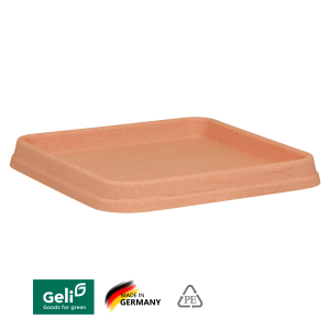 Podstawka pod doniczkę kwadratowa 36cm terakota Geli BIANCA 