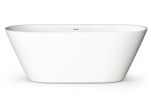 Wanna wolnostojąca  167x72,5x59,5 cm / 240 l ,  Cast Stone konglomerat marmurowy Glossy Alpine White STORIA