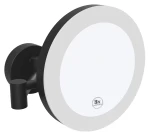 Lusterko kosmetyczne z oświetleniem LED średnica 200mm  okrągłe X-ROUND BLACK 