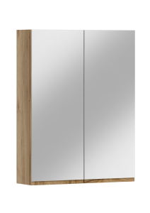 Wisząca szafka łazienkowa z lustrem Antico 60, 78x60x17cm craft złoty ADK MEBLE 