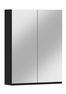 Wisząca szafka łazienkowa z lustrem Antico 60, 78x60x17cm czarna ADK MEBLE