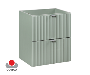 Szafka pod umywalkę 50x57x39cm, 2 szuflady, LINE REED GREEN D 82-50-2S