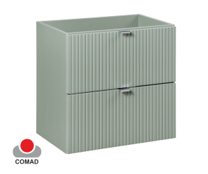Szafka pod umywalkę 60x57x39cm, 2 szuflady, LINE REED GREEN D 82-60-2S