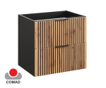 Szafka pod umywalkę  57x60x46cm XILO BLACK WOTAN 82-60-D-2S
