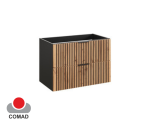 Szafka pod umywalkę  57x80x46cm XILO BLACK WOTAN 82-80-D-2S