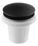 Odpływ wannowy 6/4" click-clack / bez przelewu, czarny mat