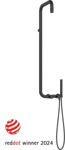 Deszczownica LOFT 122,7 cm z baterią prysznicową , czarny