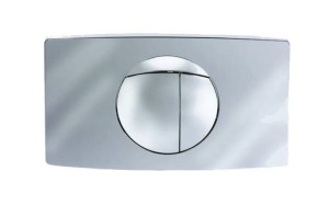 Przycisk spłukujący dwudzielny 338x196mm, SANIT MARLEY chrom połysk