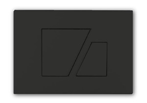 Przycisk spłukujący 145x205mm, SANIT S707 Czarny mat