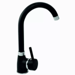 Bateria kuchenna 30cm czarna, wylewka obrotowa 360° ALGEA