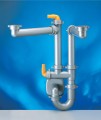 Lira Spazio 2 Space Saver Plumbing Kit for Double Bowl Sinks (New).jpg