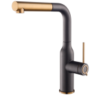 Bateria kuchenna 31cm wyciągana wylewka obrotowa czarna/miedź SUPRA