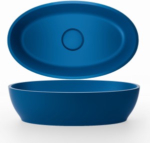 Umywala nablatowa 58×35x15,5 cm  materiał Solid Surface , niebieska Aska