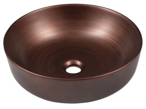 Umywalka 41,5x13,5 cm ceramiczna nablatowa  , miedź PRIORI 