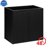 Szafka pod umywalkę 57x60x39cm NOVA BLACK D2 82-60-2D / WYSYŁKA 48H