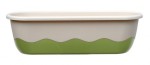 Doniczka 11L samonawadniająca 60x20x18cm  ivory light /zielony MARETA  