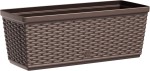 Skrzynka balkonowa na kwiaty 50x18x20 CM / 10L  system samonawadniający  kolor  mocca Casa Mesh 