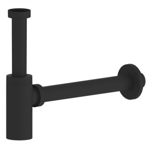 Syfon umywalkowy 5/4", odpływ 32 mm, ABS – czarny mat KING 