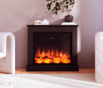 Elektryczny palnik/wkład kominkowy LED 18×75×62cm 1500W czarny Sined Panarea 1500