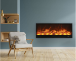 Elektryczny palnik/wkład kominkowy LED 150x20×50cm 1500W czarny CAMINETTO-VULTURE-150