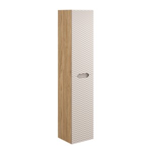 Szafka wysoka 170x35x33 cm 2 drzwi , OCEAN BEIGE Dąb Olejowany, Beż