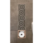 BOX- Półka schowek na papier 72x19,5x 12,1 cm   miedziany PVD wbudowany w ścianę ze stali nierdzewnej