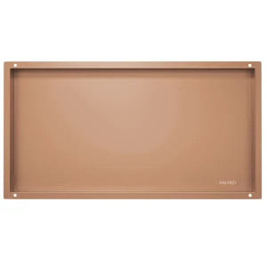 Półka wnękowa 60×30×10 cm ze stali nierdzewnej bez kołnierza, miedziana PVD