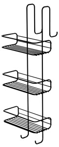 Półka prysznicowa 24x68x22 cm druciana czarny mat CHROM LINE