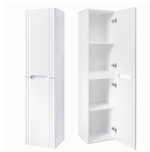 Szafka wysoka / słupek 166x40x36 cm 2 drzwi , Fiji White