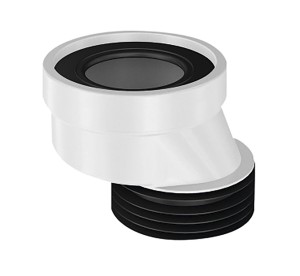 Redukcja WC ekscentryczna 40 mm -umożliwia dopasowanie miski WC do pionu kanalizacyjnego w przypadku przesunięcia osi odpływu.  