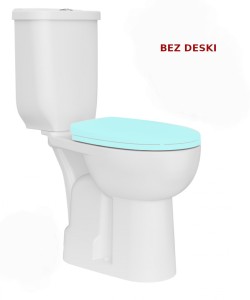 Kompakt WC 363x455x670 mm dla niepełnosprawnych / BEZ DESKI