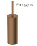 Szczotka wolnostojącado toalety z uchwytem 352x94 mm, ​​szczotkowany brąz, miedź PVD Alonzo 