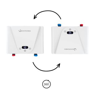 MINI elektryczny podgrzewacz wody 3,5 kW / 220V 21x15x5 cm , praca w każdej pozycji pod i nad umywalką , AMOR 