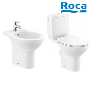 Kompakt WC 65x76x35 cm + Biedet stojący 35x53x43 cm, ROCA Victoria zestaw montażowy w komplecie , biały