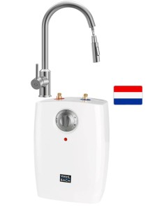 Bojler podumywalkowy 5 litrowy bezciśnieniowy slim 415 x 265 x 180 mm - Wahlbach + Bateria kuchenna z wyciagana wylewką