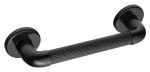 Poręcz plastikowa 30cm prosta łazienkowa /  nośność 100 kg ,  czarny  