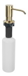 Dozownik mydła blatowy 55x278x103 mm / 350 ml okrągły, złoty mat
