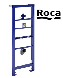Stelaż podtynkowy 410x140x11120 mm do pisuaru z uchwytem do baterii czasowej podtynkowej , ROCA