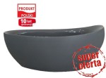 Wanna wolnostojąca kompozytowa 170 cm Klik-Klak + syfon, GIANNA grafit / WYSYŁKA 48H