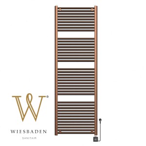 Grzejnik elektryczny 181,7x60 cm kabel  z wtyczką 1000W, szczotkowany brąz miedź PVD Elara Smart WiFi  