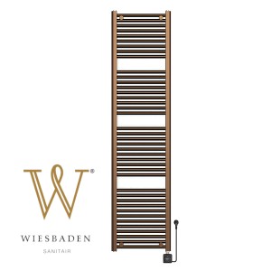 Grzejnik elektryczny 181,7x45cm kabel  z wtyczką 1000W, szczotkowany brąz miedź PVD Elara Smart WiFi   