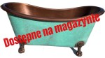 Wanna miedziana zielona patyna  160x70x70 cm  