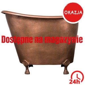 Wolnostojąca miedziana wanna 123 ×81x92 cm , Japońska balia / WYSYŁKA 24H